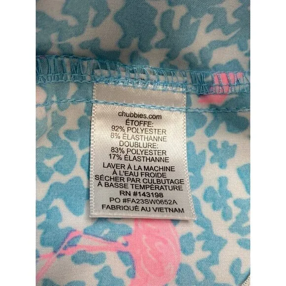 Cubbies The Domingos Are For Flamingos 5.5" Inseam Swim Trunks-sz Medium - Picture 4 of 9